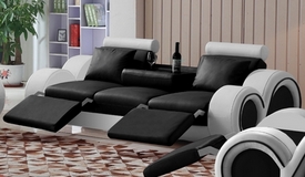 Canapé design 3 places relax en cuir - Carlson