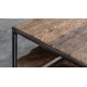 Table de salon industrielle bois et acier - Luke