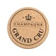 Pouf design en liège bouchon de champagne - Karl