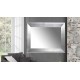 Miroir rectangulaire argenté design - Livio