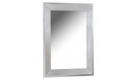 Miroir rectangulaire argenté design - Livio
