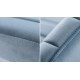 Chaise haute design velours bleu clair - Noto