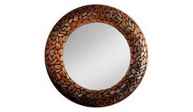 Miroir rond mosaïque design - Braga