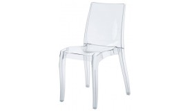 Chaise design en polycarbonate transparent - Gloria