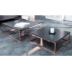 Table basse design gigogne cuivre et anthracite - Wim