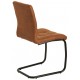 Chaise design microfibre - Brown