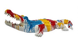 Statue multicolore crocodile - Bal