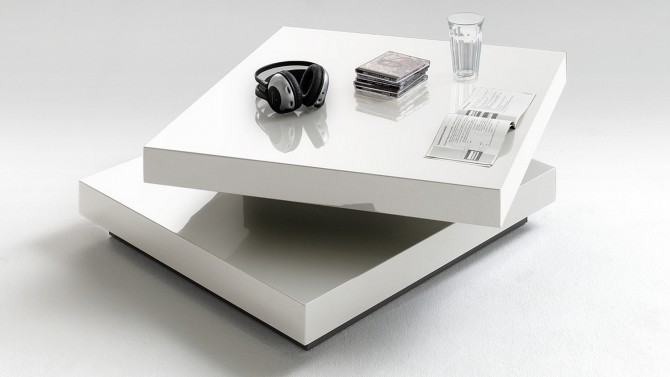 Table basse design carrée modulable - Boyan