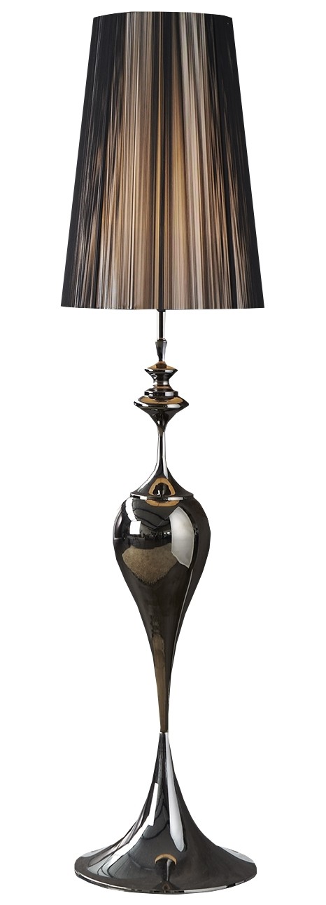 Haciendo misericordia Endurecer Lampe sur pied baroque et cosy en métal brillant Grécia - GdeGdesign
