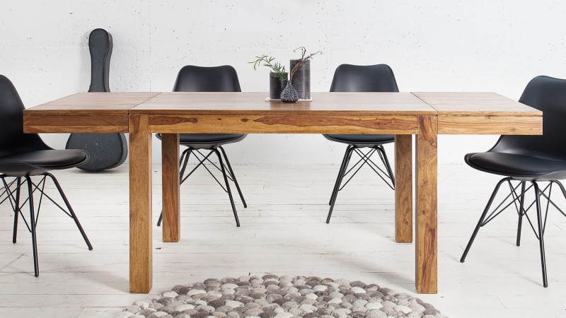 Table à manger design bois de palissandre extensible Tito - GdeGdesign