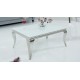 Table de salon baroque blanche design - Zita