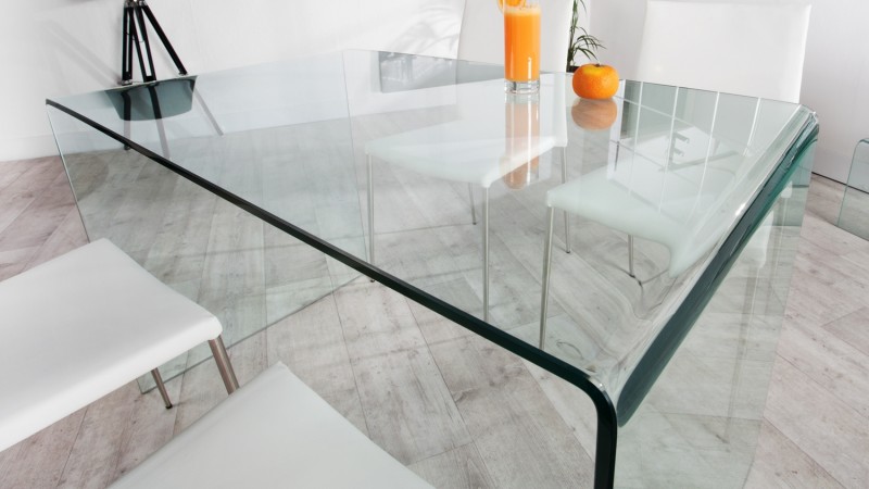 Bureau en verre - KARE - Officia 160x80 cm - Contemporain - Design