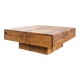 Table carrée de salon en bois massif - Alpena