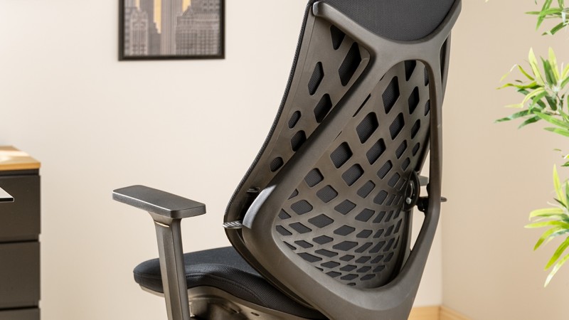 Chaise de bureau tissu noir design BOOP