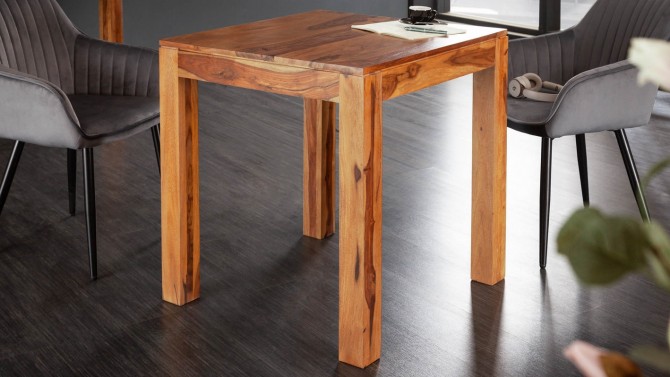 Table à manger moderne carrée bois - Tito