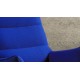 Fauteuil design tissu bleu pivotant - Boipelo