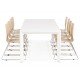 Table à manger design blanche extensible - Alta