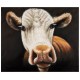 Tableau design vache peint à la main - April