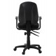 Chaise de bureau design en tissu polyester noir - Finn