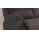 Canapé relax salon design en tissu microfibre polyester 3 places - Russell