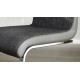 Chaise moderne tissu polyester et polyuréthane - Dacca