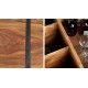 Table de salon bois d'acacia coffre de rangement - Harald