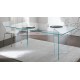 Table rectangulaire design verre trempé - Bogota