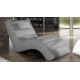 Chaise longue fauteuil relax simili cuir - Huw