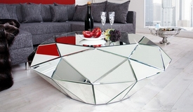 Table basse moderne miroir diamant - Tove
