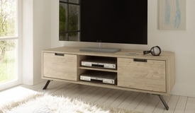 Meuble TV design 2 portes bois - Vram