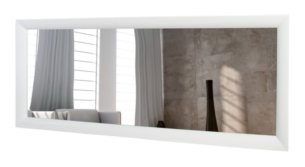 Grand miroir rectangulaire blanc - Clyde